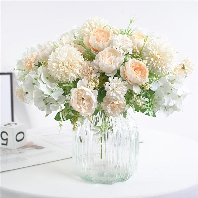 1pc 7 Head Artificial Peony Flowers for Home Decoration