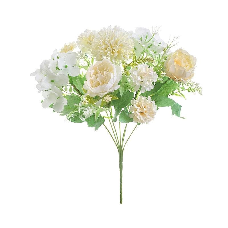 1pc 7 Head Artificial Peony Flowers for Home Decoration