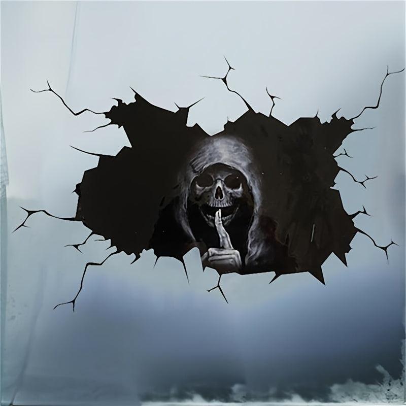 Happy Halloween Wall Floor Sticker Horror Silent Skull Sticker