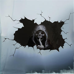 Happy Halloween Wall Floor Sticker Horror Silent Skull Sticker