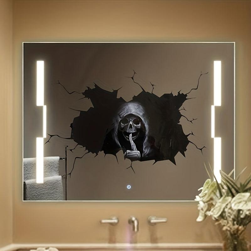 Happy Halloween Wall Floor Sticker Horror Silent Skull Sticker