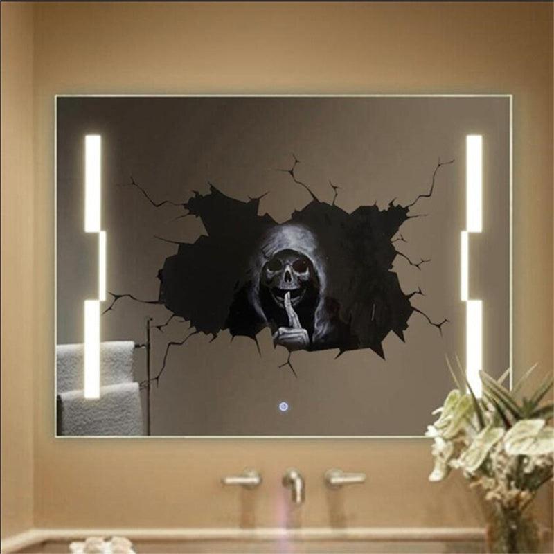 Happy Halloween Wall Floor Sticker Horror Silent Skull Sticker