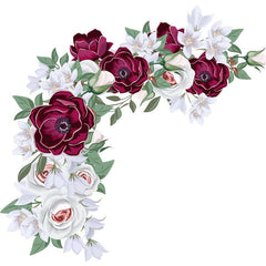 Rose Wall Sticker Decorative Flower Self Adhesive Decals