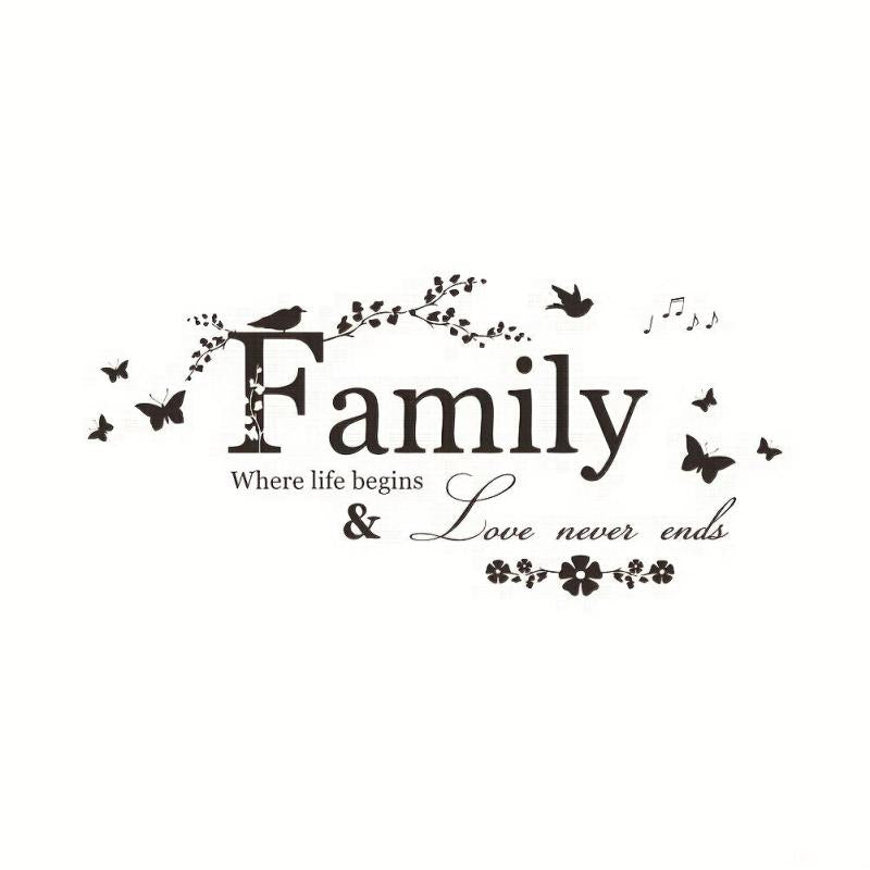 Family Sticker for Living Room and Bedroom Decor