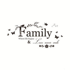 Family Sticker for Living Room and Bedroom Decor