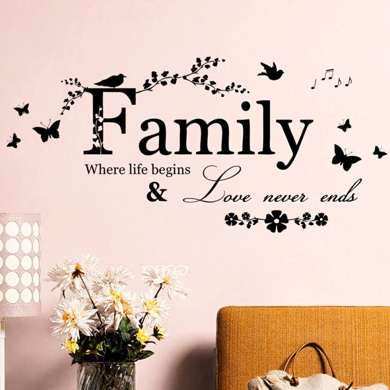 Family Sticker for Living Room and Bedroom Decor