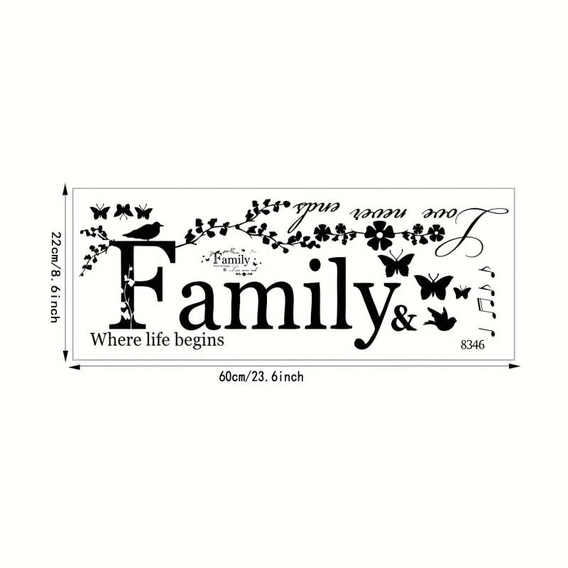 Family Sticker for Living Room and Bedroom Decor