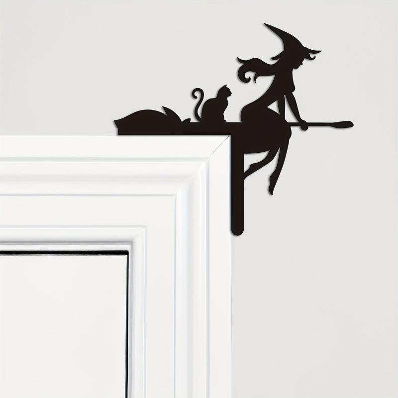 Halloween Door Frame Decoration Witch Skull Ghost Pumpkin Cat Hat