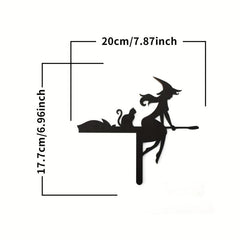Halloween Door Frame Decoration Witch Skull Ghost Pumpkin Cat Hat