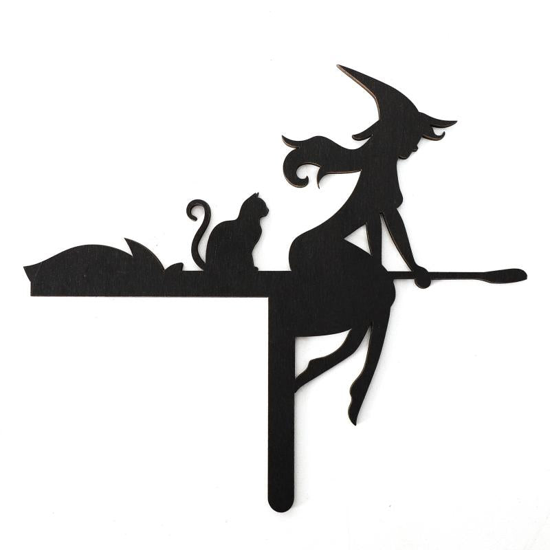 Halloween Door Frame Decoration Witch Skull Ghost Pumpkin Cat Hat