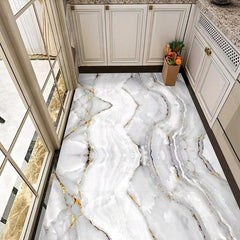 16pcs Waterproof Marble Tile Stickers - Easy to Apply and Remove