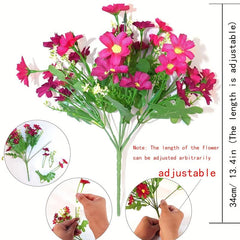 UV Resistant Artificial Daisy Flowers for Outdoor Garden Decor