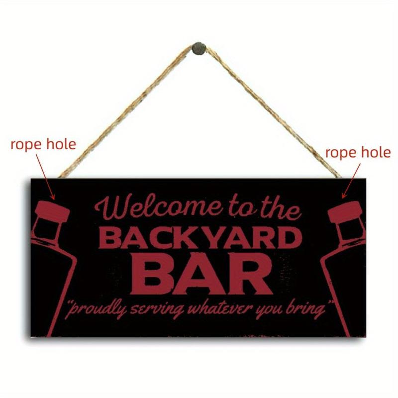 Bar Wooden Hanging Plaques Signs - Home Man Cave Decor