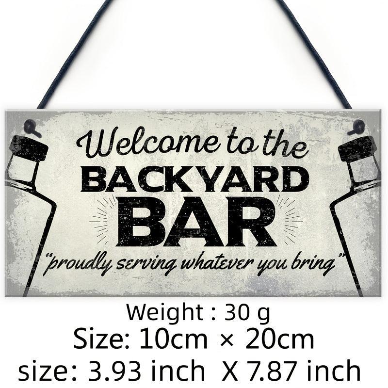 Bar Wooden Hanging Plaques Signs - Home Man Cave Decor