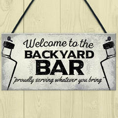 Bar Wooden Hanging Plaques Signs - Home Man Cave Decor