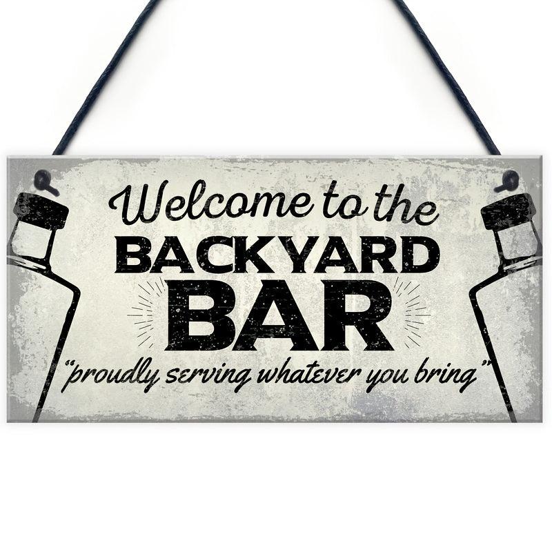 Bar Wooden Hanging Plaques Signs - Home Man Cave Decor
