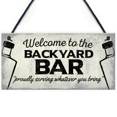 Bar Wooden Hanging Plaques Signs - Home Man Cave Decor