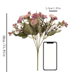 Retro Peony Hydrangea Flower Arrangement, Indoor Decor & Mother's Birthday Gift