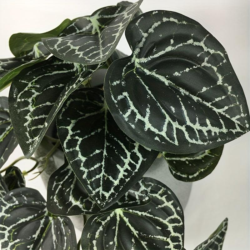 3D Printed Turtle Back Leaf Wall Decoration Realistic Green Carrot Leaf Plant