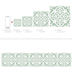 10pcs Bohemian Style Kitchen Tile Stickers Self Adhesive Home Decor