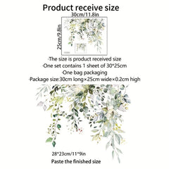 Plant Flower Leaf Wall Sticker Self Adhesive Removable