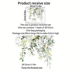 Plant Flower Leaf Wall Sticker Self Adhesive Removable