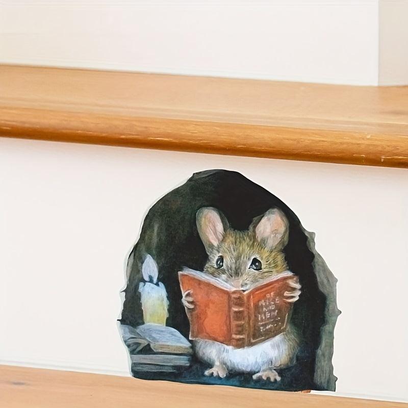 Mouse Hole Creative Sticker Corner Decoration Room Self-adhesive Wallpaper