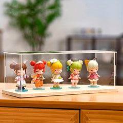 Solid Wood Base Display Box with Acrylic Alternative