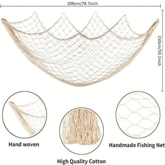 Ocean Themed Fishing Net Wall Decoration for Pirate Party and Home Decor