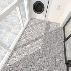 10pcs Stone Patterned Tile Stickers Self Adhesive Waterproof Wall Stickers