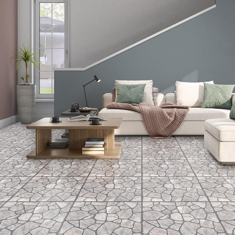 10pcs Stone Patterned Tile Stickers Self Adhesive Waterproof Wall Stickers