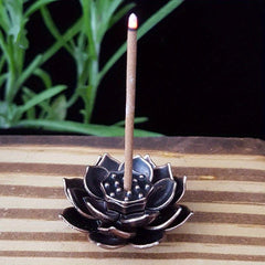 Golden Lotus Incense Holder for Aromatherapy