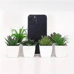 6pcs Mini Artificial Succulent Plants with Pots for Decoration