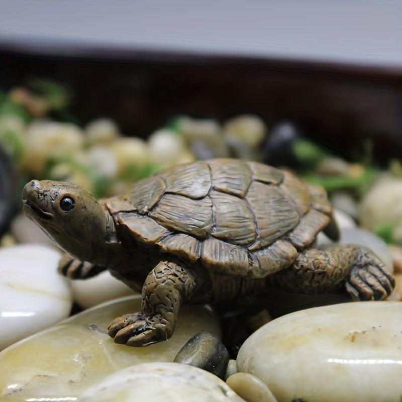 Mini Tortoise Garden Statue Flower Pot Ornament Home Decor