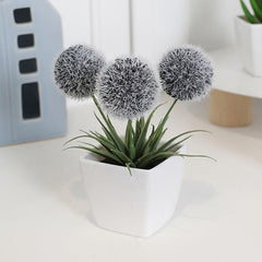 6pcs Mini Potted Artificial Flower Plants for Indoor Decor