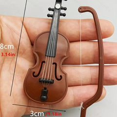 Violin Dollhouse Toy Scene Shooting Model Doll House Accessories