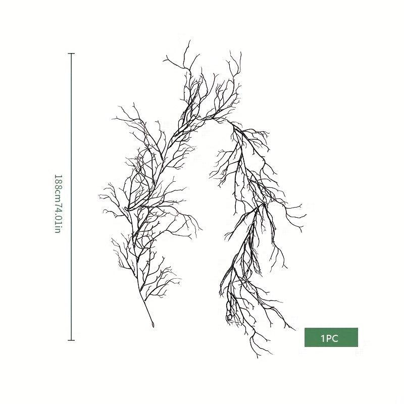 Artificial Wall Hanging Vine Halloween Maple Leaf Branch Decoration