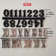 Clock Numerals Kit Arabic & Roman DIY Numbers Replacement Repair