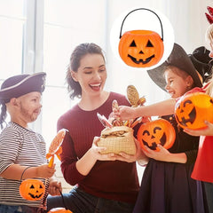 Mini Halloween Pumpkin Candy Bucket - Witch Cauldron