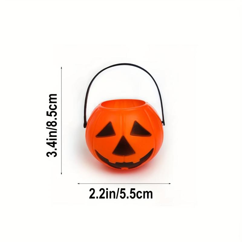 Mini Halloween Pumpkin Candy Bucket - Witch Cauldron