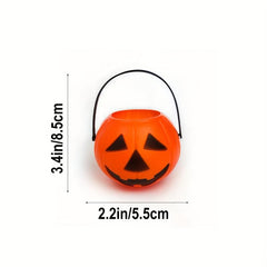 Mini Halloween Pumpkin Candy Bucket - Witch Cauldron