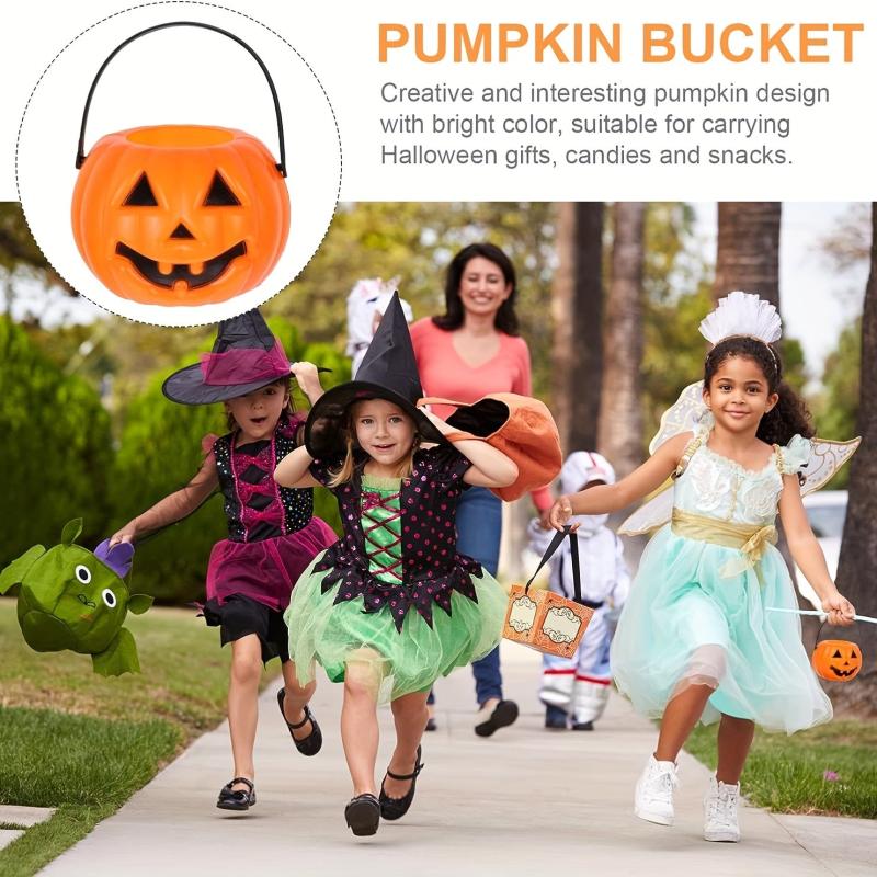 Mini Halloween Pumpkin Candy Bucket - Witch Cauldron