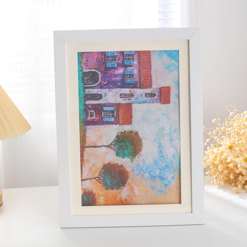 Solid Wood A4 Magnetic Flip Cover Photo Frame
