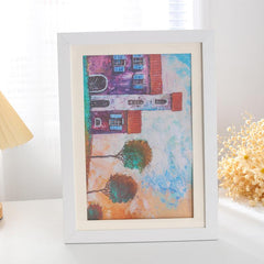 Solid Wood A4 Magnetic Flip Cover Photo Frame
