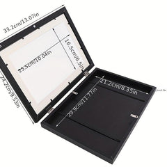 Solid Wood A4 Magnetic Flip Cover Photo Frame