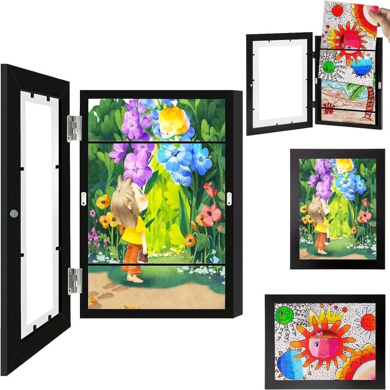 Solid Wood A4 Magnetic Flip Cover Photo Frame