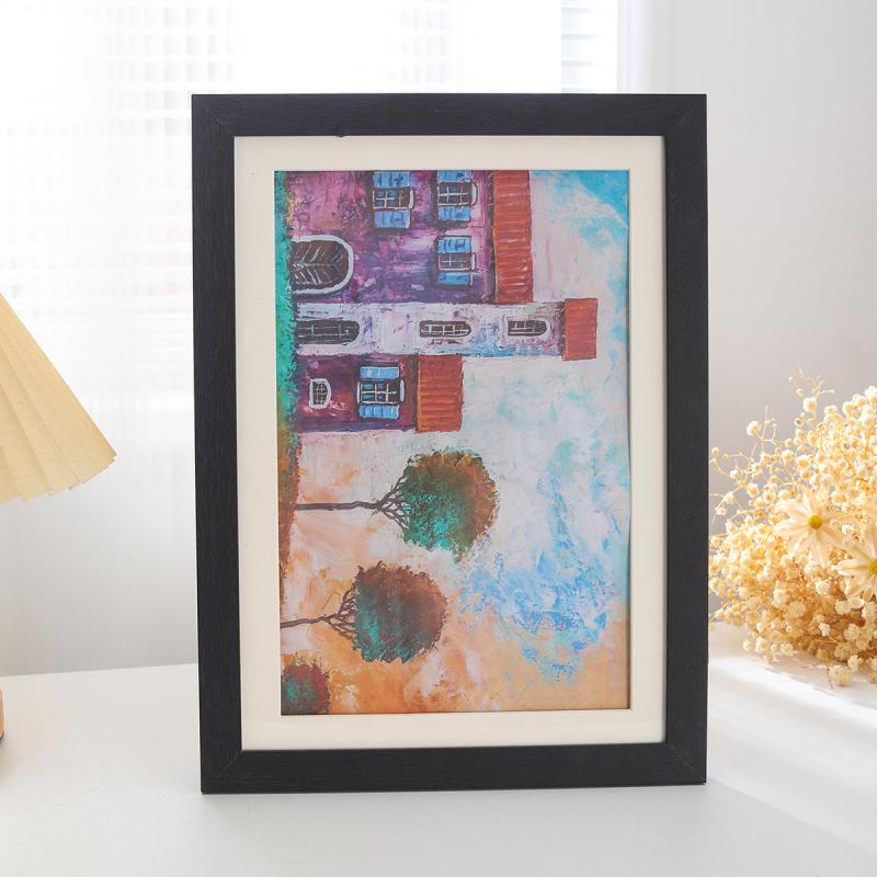 Solid Wood A4 Magnetic Flip Cover Photo Frame