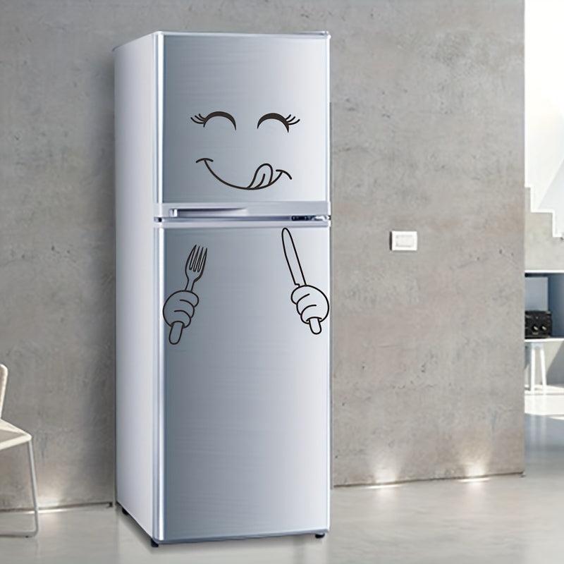 Creative Fridge Happy Face Wall Stickers Art