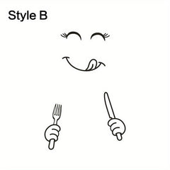 Creative Fridge Happy Face Wall Stickers Art