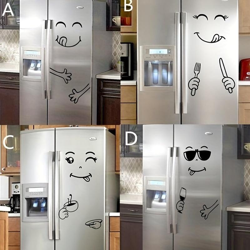 Creative Fridge Happy Face Wall Stickers Art